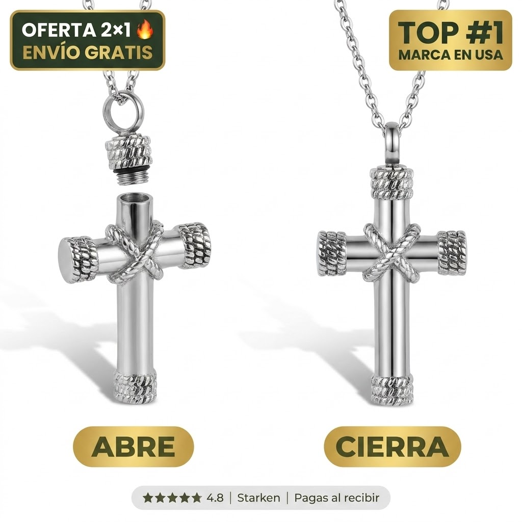 Collar Memorial Cruz — Lleva Su Recuerdo Contigo Siempre