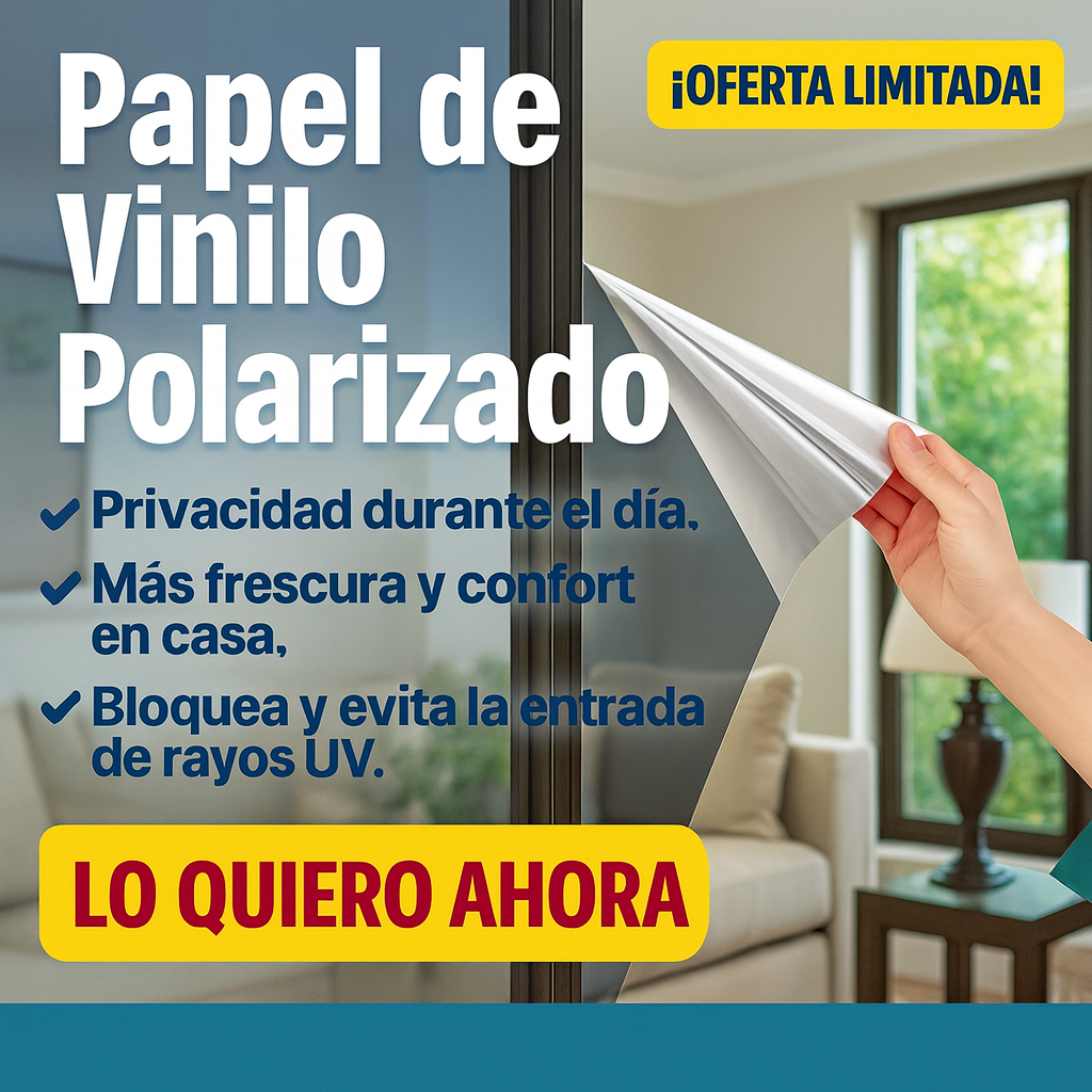 Papel de Vinilo Polarizado 60cm x 5M